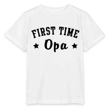 FIRST TIME Opa - Stanley/Stella MINI CREATOR Kids’ T-Shirt - white - Front - Maike (125cm)