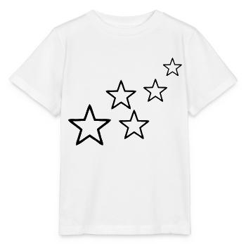 stars - Stanley/Stella Kinder T-Shirt MINI CREATOR  - Weiß - Vorne - Maike (125cm)