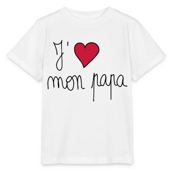 Ich liebe meinen Vater - Stanley/Stella Kinder T-Shirt MINI CREATOR  - Weiß - Vorne - Maike (125cm)