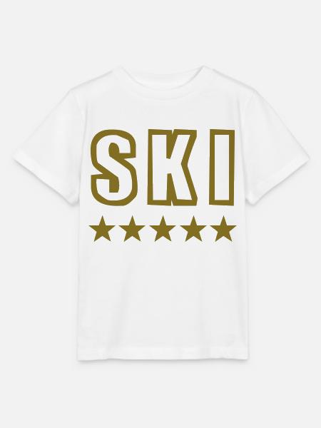 ski - Stanley/Stella Kinder T-Shirt MINI CREATOR  - Weiß