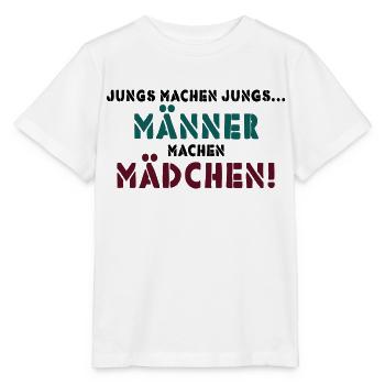 JUNGS MACHEN JUNGS - Stanley/Stella Kinder T-Shirt MINI CREATOR  - Weiß - Vorne - Maike (125cm)