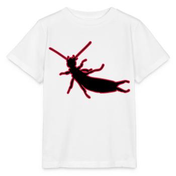 Les perce-oreilles (2 couleurs) vecteur - T-shirt bio MINI CREATOR Stanley/Stella Enfant - blanc - Devant - Maike (125cm)