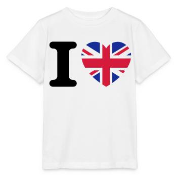 I love UK - Stanley/Stella Kinder T-Shirt MINI CREATOR  - Weiß - Vorne - Maike (125cm)