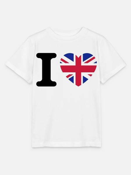 I love UK - Stanley/Stella Kinder T-Shirt MINI CREATOR - Weiß
