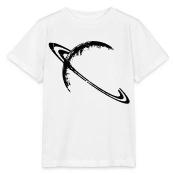 Saturne et ses anneaux - T-shirt bio MINI CREATOR Stanley/Stella Enfant - blanc - Devant - Maike (125cm)