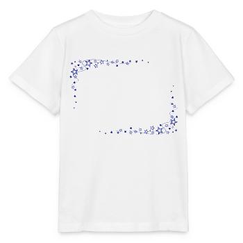 Sternrahmen Blau - Stanley/Stella Kinder T-Shirt MINI CREATOR  - Weiß - Vorne - Maike (125cm)