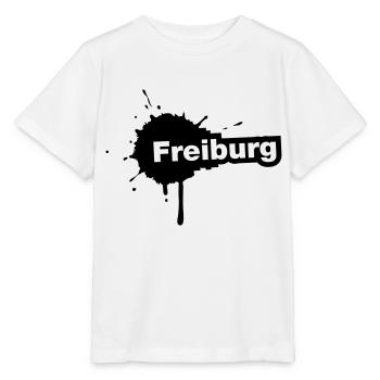 Freiburg Splatter - Stanley/Stella Kinder T-Shirt MINI CREATOR  - Weiß - Vorne - Maike (125cm)