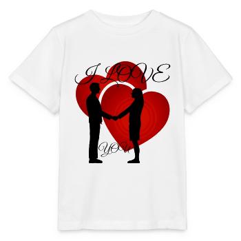 Ich Liebe Dich - Stanley/Stella Kinder T-Shirt MINI CREATOR  - Weiß - Vorne - Maike (125cm)