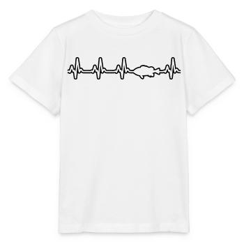 Angler Fischerei Fisch Herzlinie - Stanley/Stella Kinder T-Shirt MINI CREATOR  - Weiß - Vorne - Maike (125cm)