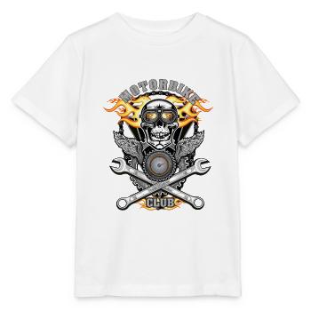 Motorrad Club - Stanley/Stella Kinder T-Shirt MINI CREATOR  - Weiß - Vorne - Maike (125cm)