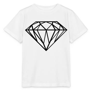 diamant - Stanley/Stella Kinder T-Shirt MINI CREATOR  - Weiß - Vorne - Maike (125cm)