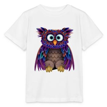 Die bunte Eule - Stanley/Stella Kinder T-Shirt MINI CREATOR  - Weiß - Vorne - Maike (125cm)