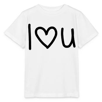 I Lovee You - T-shirt bio MINI CREATOR Stanley/Stella Enfant - blanc - Devant - Maike (125cm)