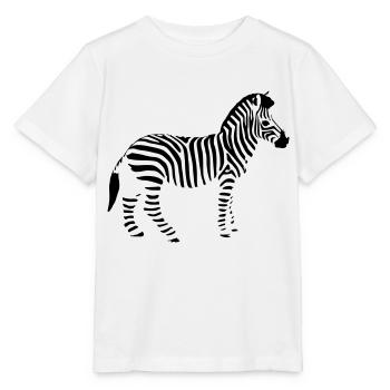 Zebra - Stanley/Stella Kinder T-Shirt MINI CREATOR  - Weiß - Vorne - Maike (125cm)