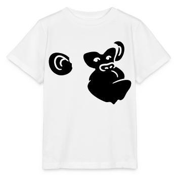 Conception de tête de singe cool - T-shirt bio MINI CREATOR Stanley/Stella Enfant - blanc - Devant - Maike (125cm)