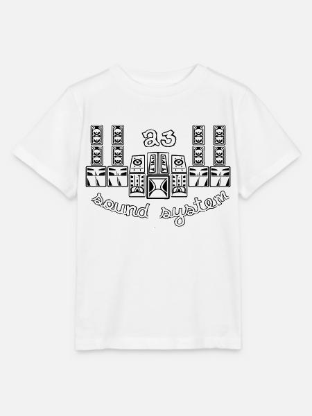 23 sound system - Stanley/Stella Kinder T-Shirt MINI CREATOR  - Weiß