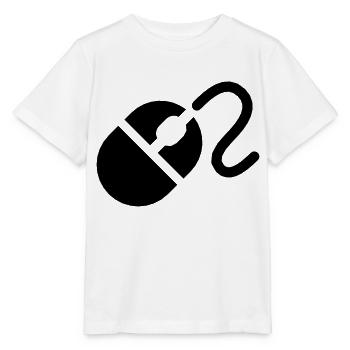 Computer Mouse - T-shirt bio MINI CREATOR Stanley/Stella Enfant - blanc - Devant - Maike (125cm)