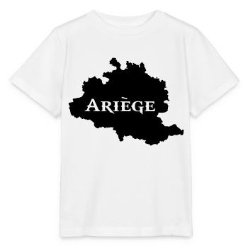 Ariège carte Ariégeoise - T-shirt bio MINI CREATOR Stanley/Stella Enfant - blanc - Devant - Maike (125cm)