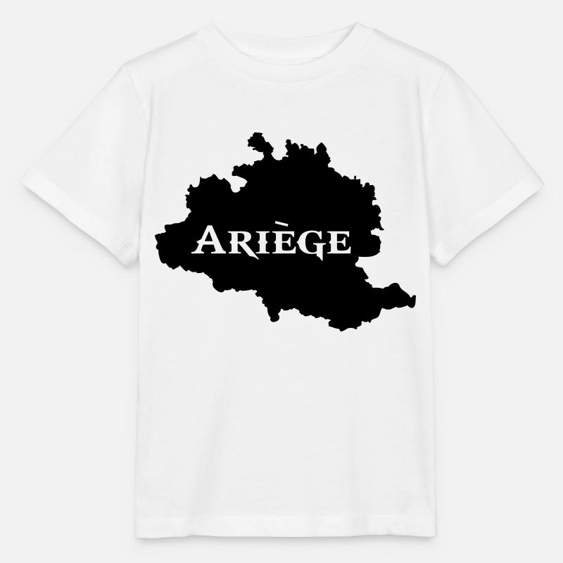 Ariège carte Ariégeoise - T-shirt bio MINI CREATOR Stanley/Stella Enfant - blanc
