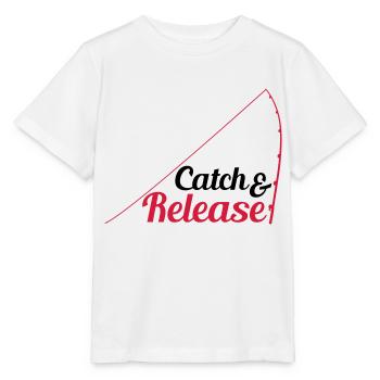 rejeter attraper et relâcher le pêcheur - T-shirt bio MINI CREATOR Stanley/Stella Enfant - blanc - Devant - Maike (125cm)