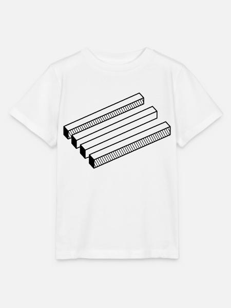 optische Täuschung - Stanley/Stella Kinder T-Shirt MINI CREATOR  - Weiß