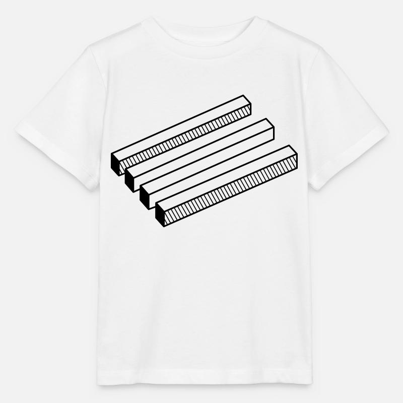optische Täuschung - Stanley/Stella Kinder T-Shirt MINI CREATOR  - Weiß
