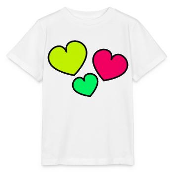 ICH LIEBE DICH. ICH LIEBE DICH. LIEBE. LIEBE. HERZ. - Stanley/Stella Kinder T-Shirt MINI CREATOR  - Weiß - Vorne - Maike (125cm)