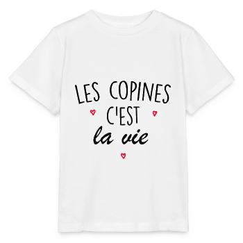 les copines - T-shirt bio MINI CREATOR Stanley/Stella Enfant - blanc - Devant - Maike (125cm)