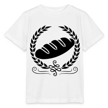 brot icon symbol kranz - Stanley/Stella Kinder T-Shirt MINI CREATOR  - Weiß - Vorne - Maike (125cm)