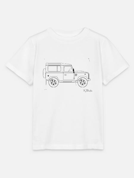 Offroad Auto Design Landy - Stanley/Stella Kinder T-Shirt MINI CREATOR  - Weiß