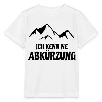 ich kenn ne Abkürzung Berge - Stanley/Stella Kinder T-Shirt MINI CREATOR  - Weiß - Vorne - Maike (125cm)