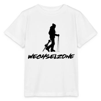 Lustiges Skitouren Geschenk für den Gipfel - Stanley/Stella Kinder T-Shirt MINI CREATOR  - Weiß - Vorne - Maike (125cm)