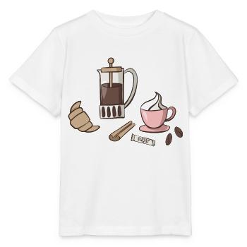 breakfast - Stanley/Stella MINI CREATOR Kids’ T-Shirt - white - Front - Maike (125cm)