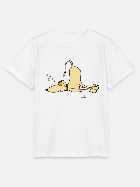 Windhund - nur schlafen - Stanley/Stella Kinder T-Shirt MINI CREATOR  - Weiß