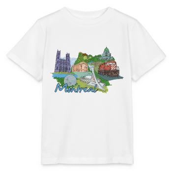 My favorite city design - Montréal - T-shirt bio MINI CREATOR Stanley/Stella Enfant - blanc - Devant - Maike (125cm)