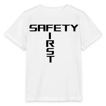 Safety First | Black - Stanley/Stella MINI CREATOR Kids’ T-Shirt - white - Front - Maike (125cm)