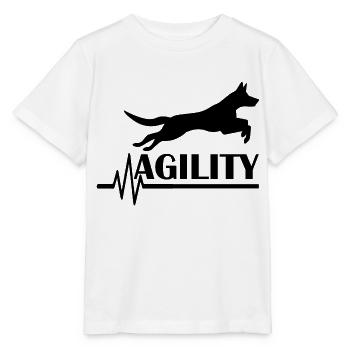 Agilité de chien de chien - T-shirt bio MINI CREATOR Stanley/Stella Enfant - blanc - Devant - Maike (125cm)