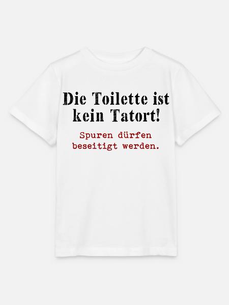 Die Toilette ist kein Tatort - Stanley/Stella Kinder T-Shirt MINI CREATOR - Weiß