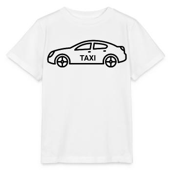 Car taxi - Stanley/Stella MINI CREATOR Kids’ T-Shirt - white - Front - Maike (125cm)