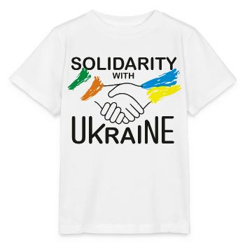 Ireland in solidarity with Ukraine - Stanley/Stella MINI CREATOR Kids’ T-Shirt - white - Front - Maike (125cm)