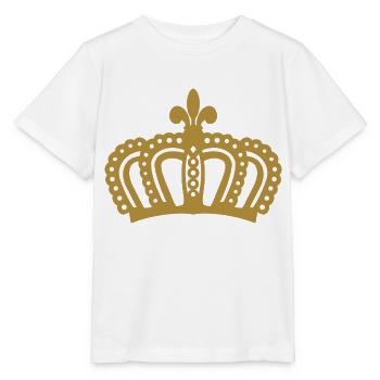Couronne - T-shirt bio MINI CREATOR Stanley/Stella Enfant - blanc - Devant - Maike (125cm)