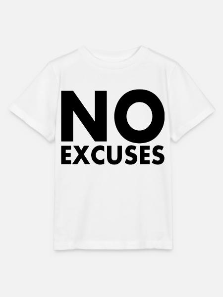 No excuses - Stanley/Stella Kinder T-Shirt MINI CREATOR - Weiß