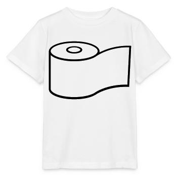 Logo Conception de rouleau de papier hygiénique - T-shirt bio MINI CREATOR Stanley/Stella Enfant - blanc - Devant - Maike (125cm)