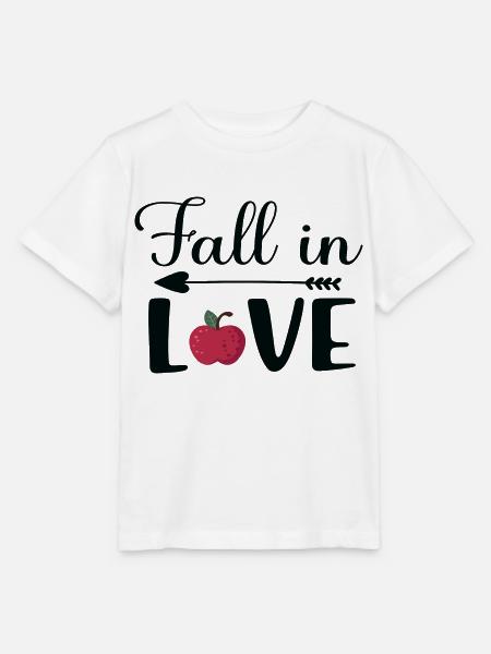 Fall in Love - Stanley/Stella Kinder T-Shirt MINI CREATOR  - Weiß