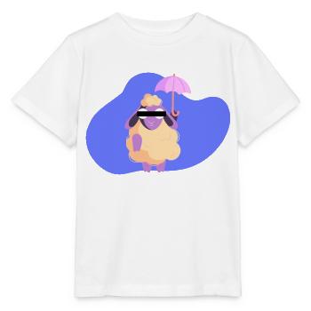 Moutons de dessin animé - T-shirt bio MINI CREATOR Stanley/Stella Enfant - blanc - Devant - Maike (125cm)