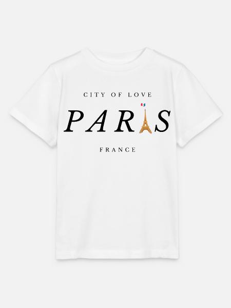 Stadt der Liebe Paris - Stanley/Stella Kinder T-Shirt MINI CREATOR - Weiß