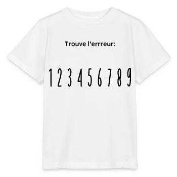 errreur - T-shirt bio MINI CREATOR Stanley/Stella Enfant - blanc - Devant - Maike (125cm)