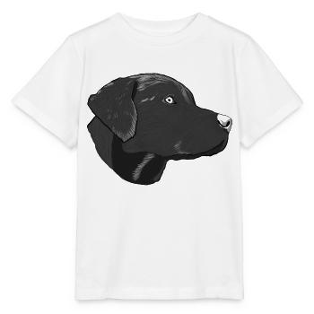 Zeichnung eines Labrador Retriever im Profil - Stanley/Stella Kinder T-Shirt MINI CREATOR  - Weiß - Vorne - Maike (125cm)
