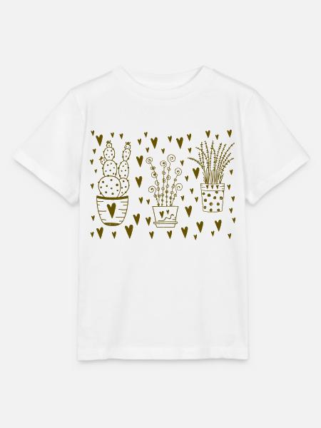 Zimmerpflanzen Liebe - Stanley/Stella Kinder T-Shirt MINI CREATOR  - Weiß