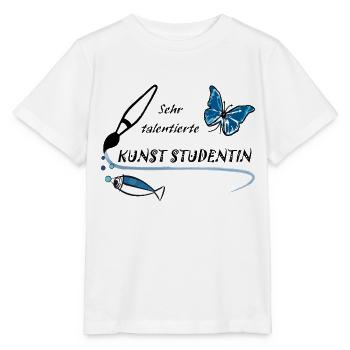 Sehr talentierte Kunst Studentin - Stanley/Stella Kinder T-Shirt MINI CREATOR  - Weiß - Vorne - Maike (125cm)
